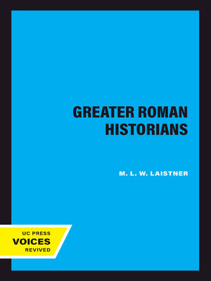 cover image of The Greater Roman Historians